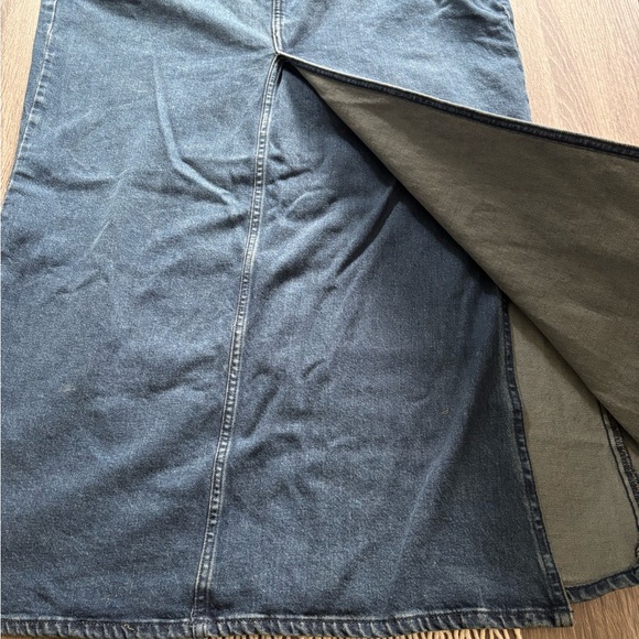 NEW Good American fit and flare denim maki skirt - Picture 3 of 8